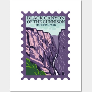 Black Canyon of the Gunnison National Park Stamp Posters and Art